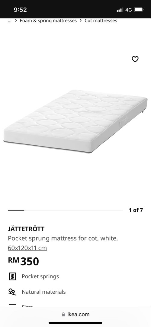 IKEA JATTETROTT, Furniture & Home Living, Furniture, Bed Frames