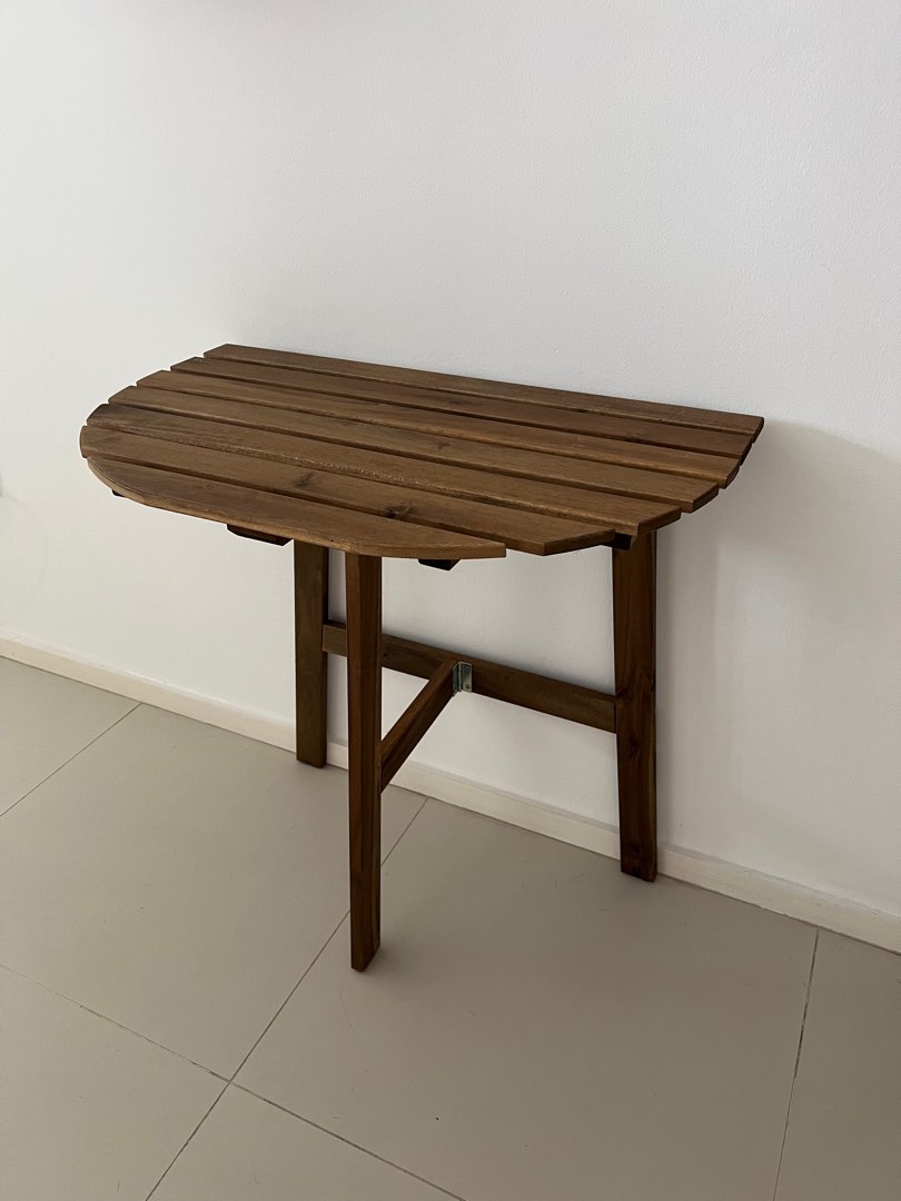 IKEA Outdoor Foldable Table ASKHOLMEN, Furniture & Home Living, Outdoor Furniture on Carousell