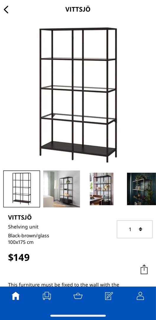 IKEA Vittsjo Shelves x 3 units, Furniture & Home Living, Furniture