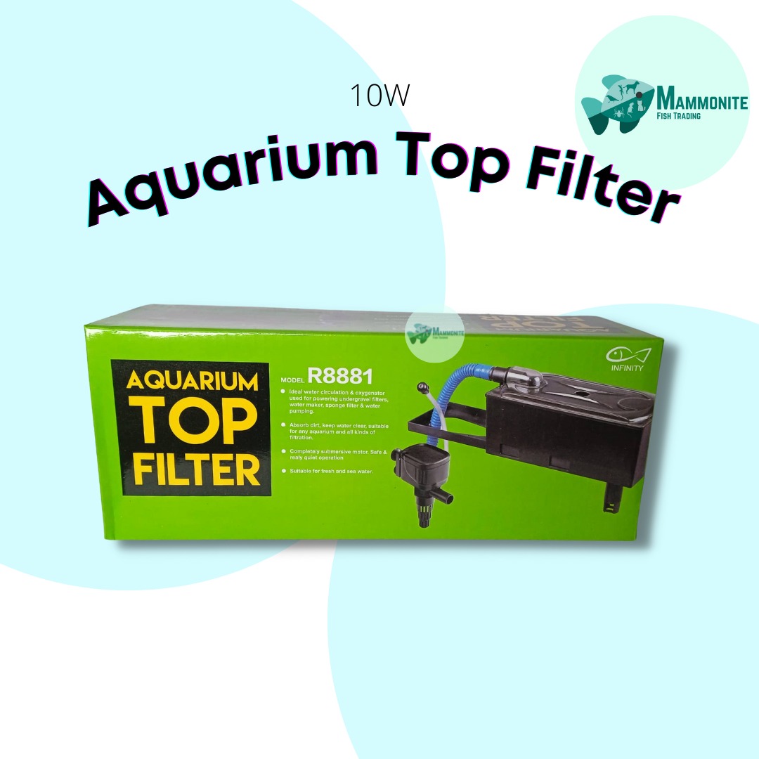 Infinity Aquarium Top Overhead Filter 10 Watts R8881 For 10 20