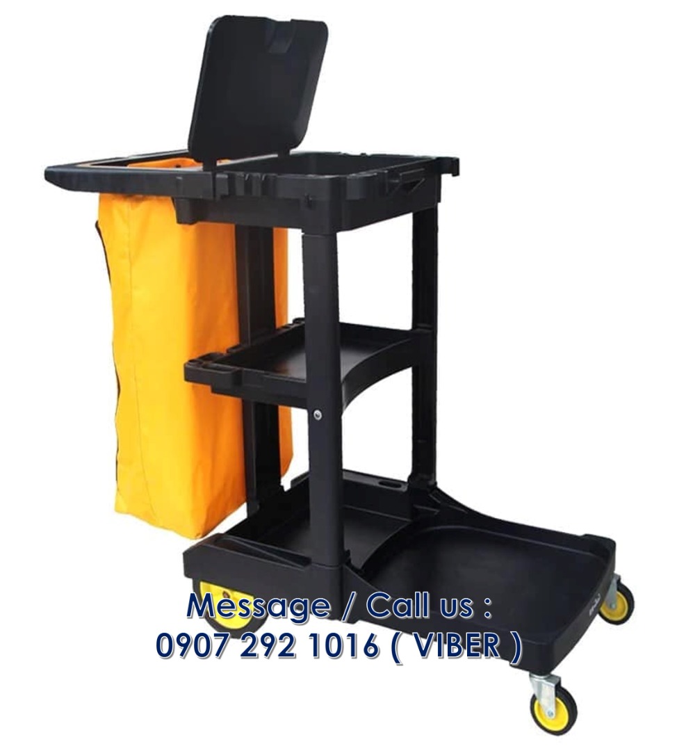 janitorial cart pushcart 13, Furniture & Home Living, Cleaning