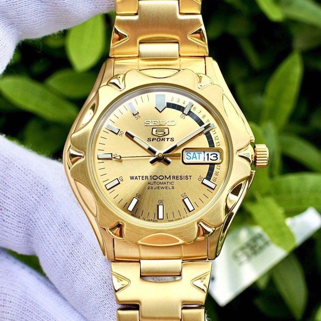 Gold discount seiko watch