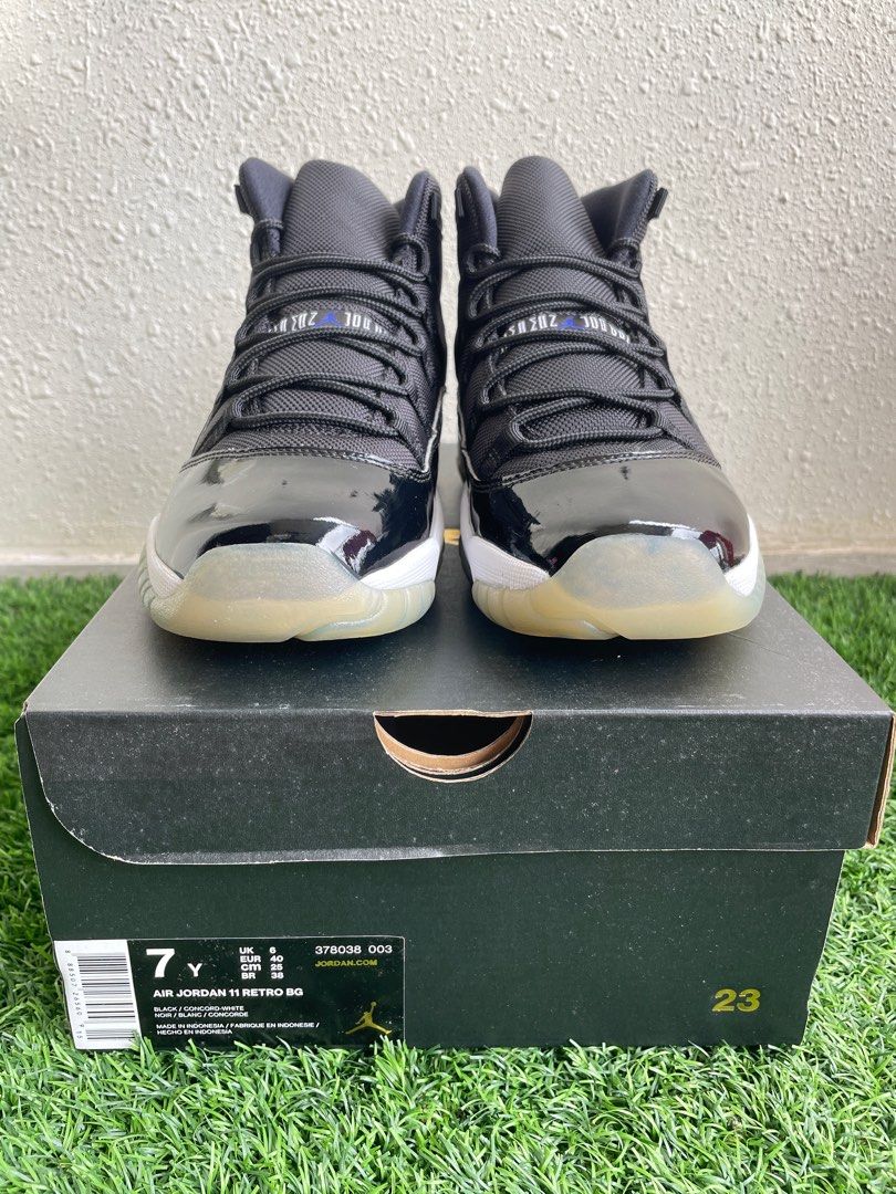 Jordan 11 retro Space jam GS 7Y Men s Fashion Footwear Sneakers