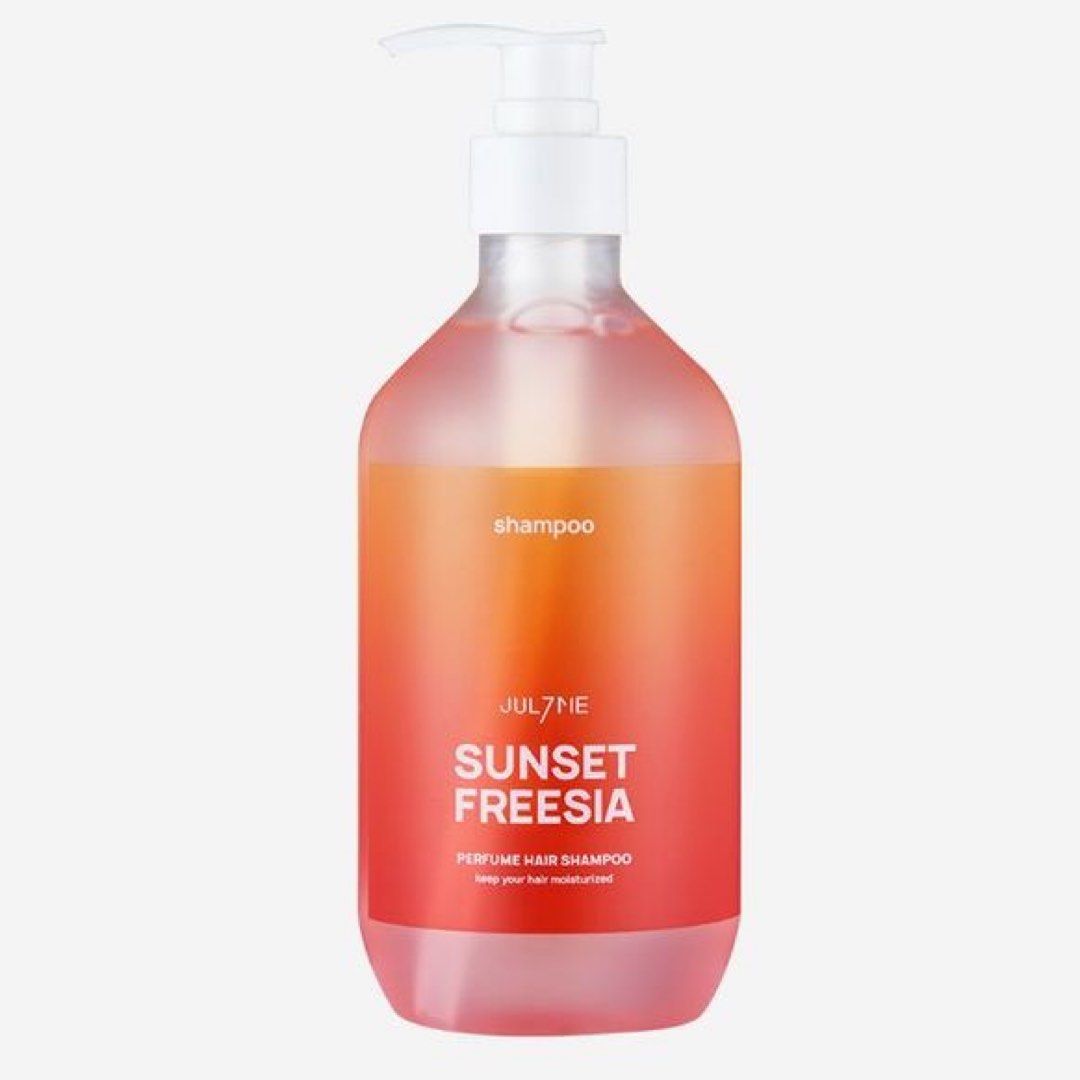 Julyme sunset freesia perfume anti hair loss shampoo, Beauty & Personal