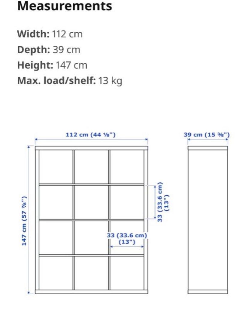 Kallax Storage Shelves (2 for 100), Furniture & Home Living, Furniture