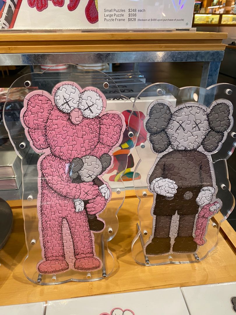 Kaws Take/ Share/ Together Small Jigsaw Puzzle with Display