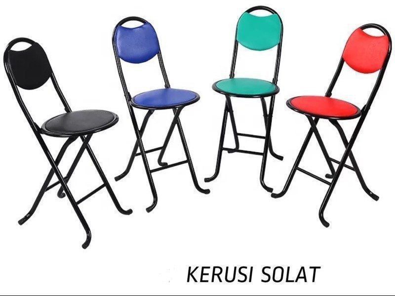 KERUSI LIPAT SOLAT DUDUK BULAT SANDAR, Furniture & Home Living