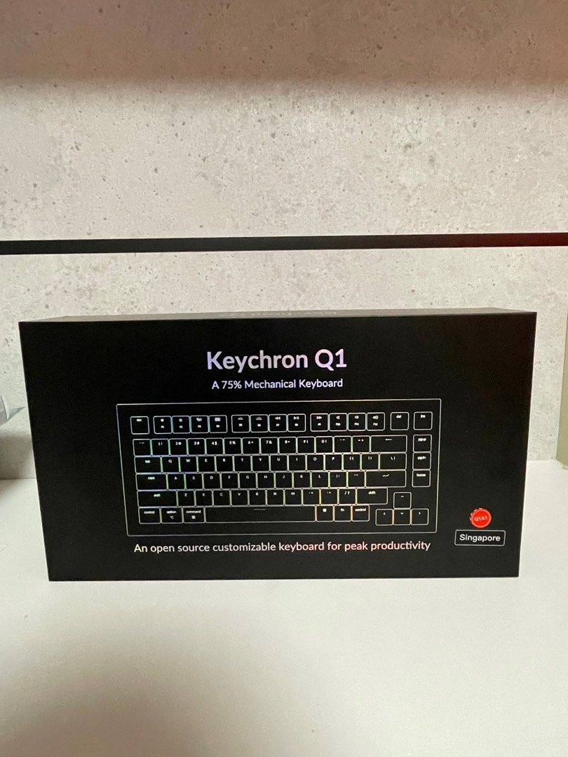 Keychron Q1 barebones black keyboard, Computers & Tech, Parts & Accessories, Computer Keyboard 