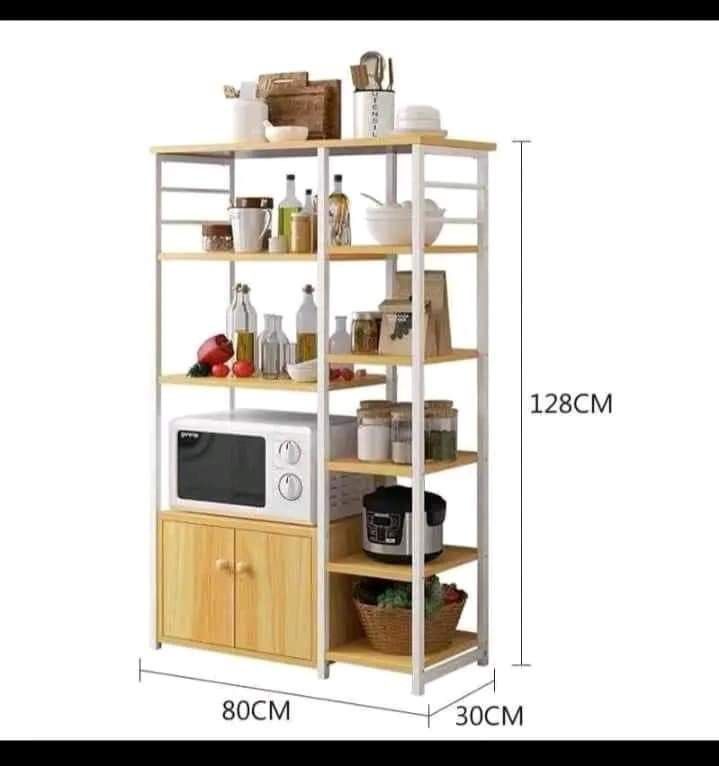Kitchen Rack (Category: Other Kitchenware & Tableware) located in Manila. Submitted by bambooreye87652 (Listing ID 1207610760, Image 3). Description: LEGIT DIRECT BODEGA SAME DAY DELIVERY VIA LALAMOVE SHOULDER BUYER DELIVERY FEE!!! KITCHEN RACK Material wood kitchen storage oven rack space saver color:dark brown/mapple/wullnut Dimension size:L80cmxW30cmxH128cm.