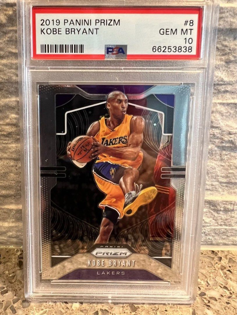 Kobe Bryant #8 2019 Panini Prizm PSA 10 Lakers Silver Purple Gem