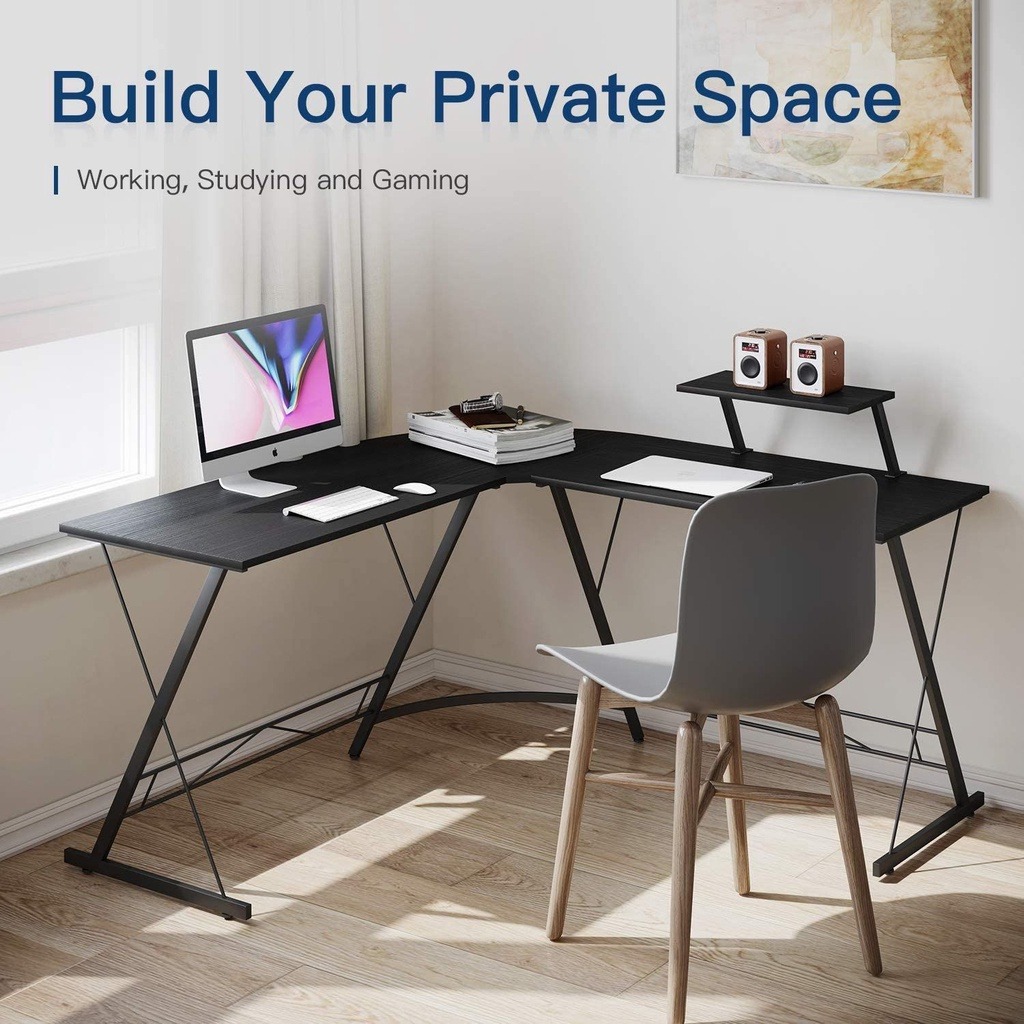 L Shape Computer Study Table, Furniture & Home Living, Furniture ...