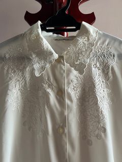 Lace white blouse
