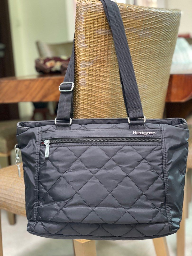 Large quilted tote bag , big enough to fit a laptop., Women's Fashion