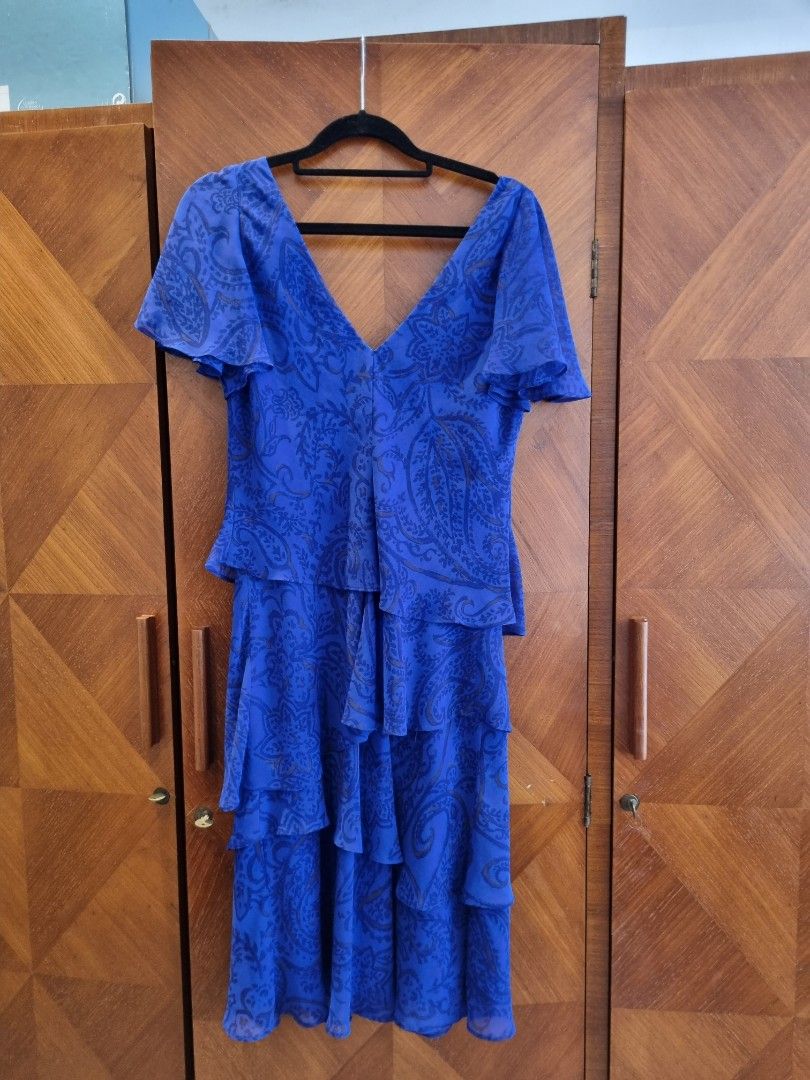 dvf dresses Teresa Dress f_Straight Bold Floral Print Dress: Color:MIDNIGHT