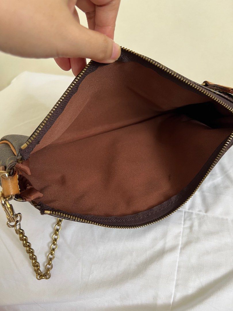 Eva cloth handbag Louis Vuitton Brown in Cloth - 36822017