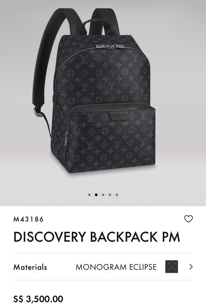 Louis vuitton discovery store backpack black autres cuirs