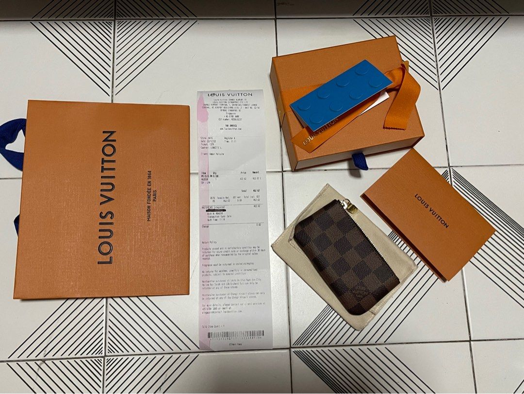 Louis Vuitton 2022 Damier Ebene Key Pouch/New In Box