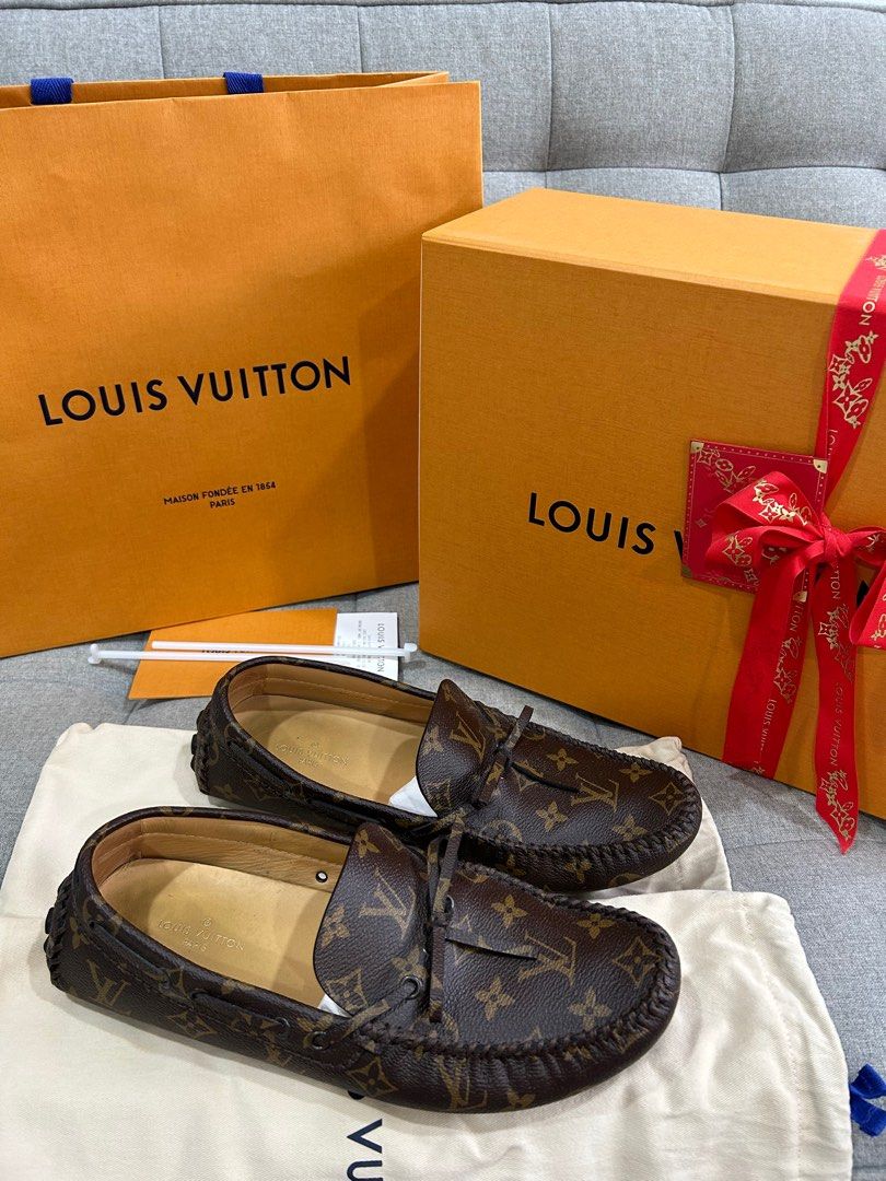 Louis Vuitton LV Driver Moccasin Monogram Eclipse. Size 14.0