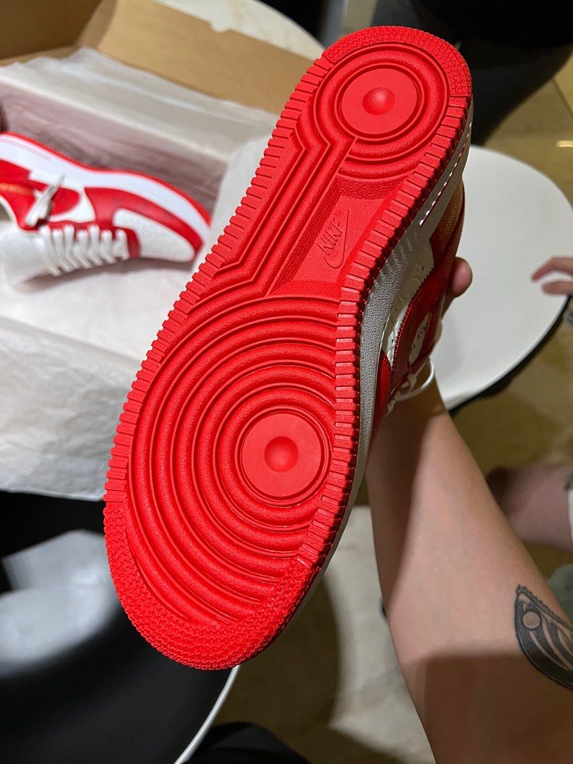 Louis Vuitton LV x Nike Air Force 1 AF1 red, Men's Fashion, Footwear,  Sneakers on Carousell