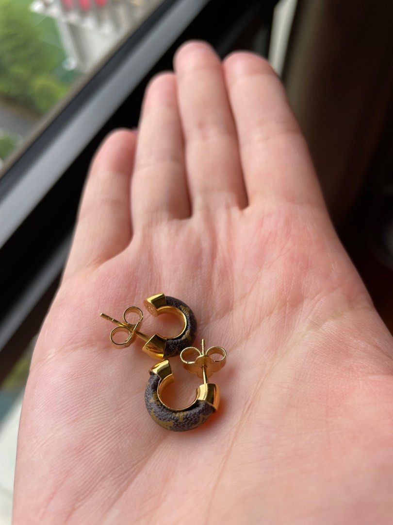 lv mini hoop earrings