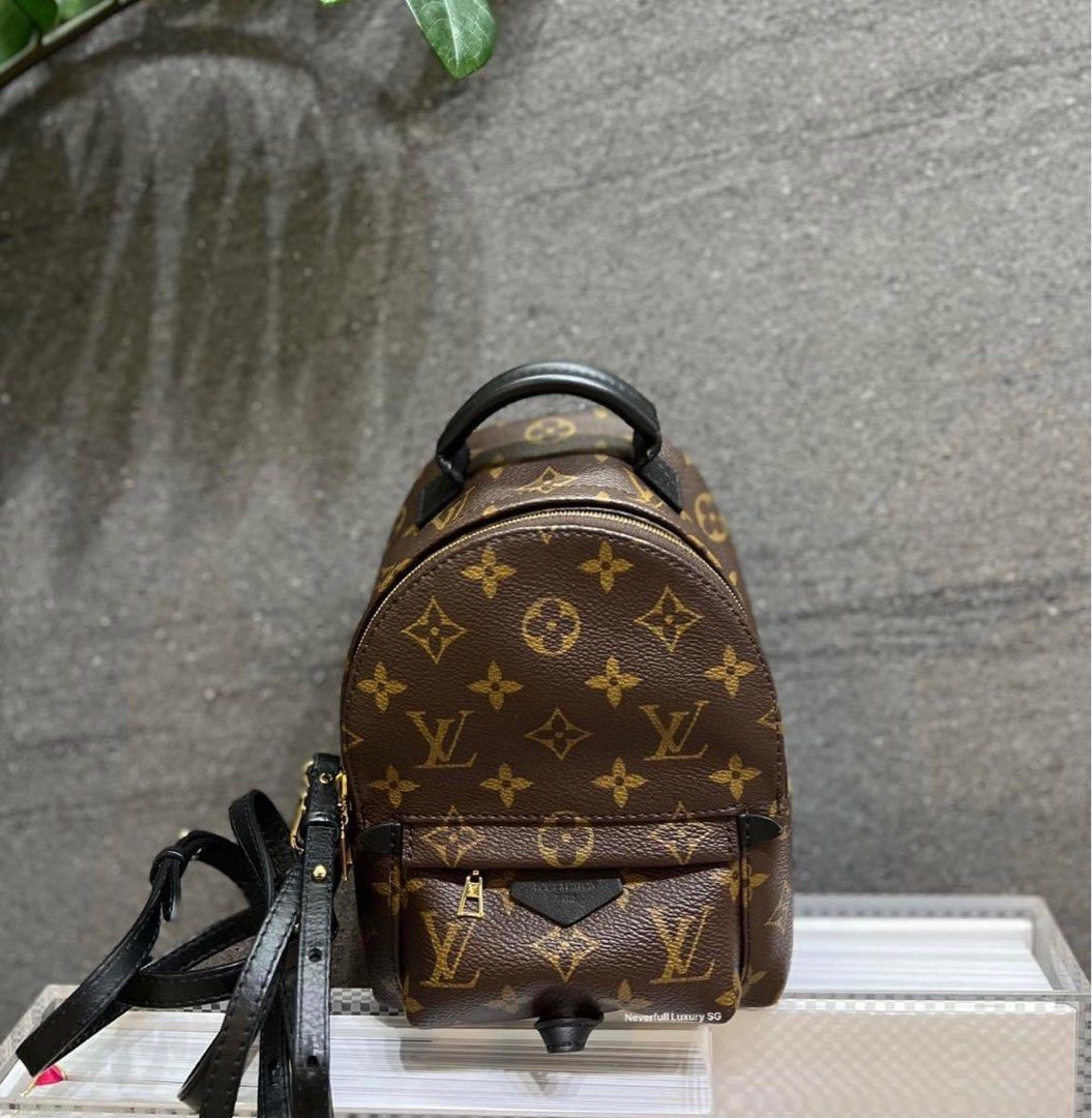 Receipt* Louis Vuitton Backpack mini Palm Spring Year 2021 Monogram,  Luxury, Bags & Wallets on Carousell