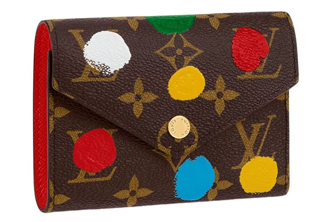 Louis Vuitton x Yayoi Kusama Victorine Wallet Monogram Multicolor in Coated  Canvas with Gold-tone - GB