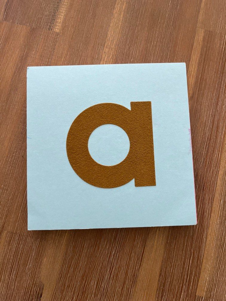 Lowercase Montessori sandpaper letters, Hobbies & Toys, Books
