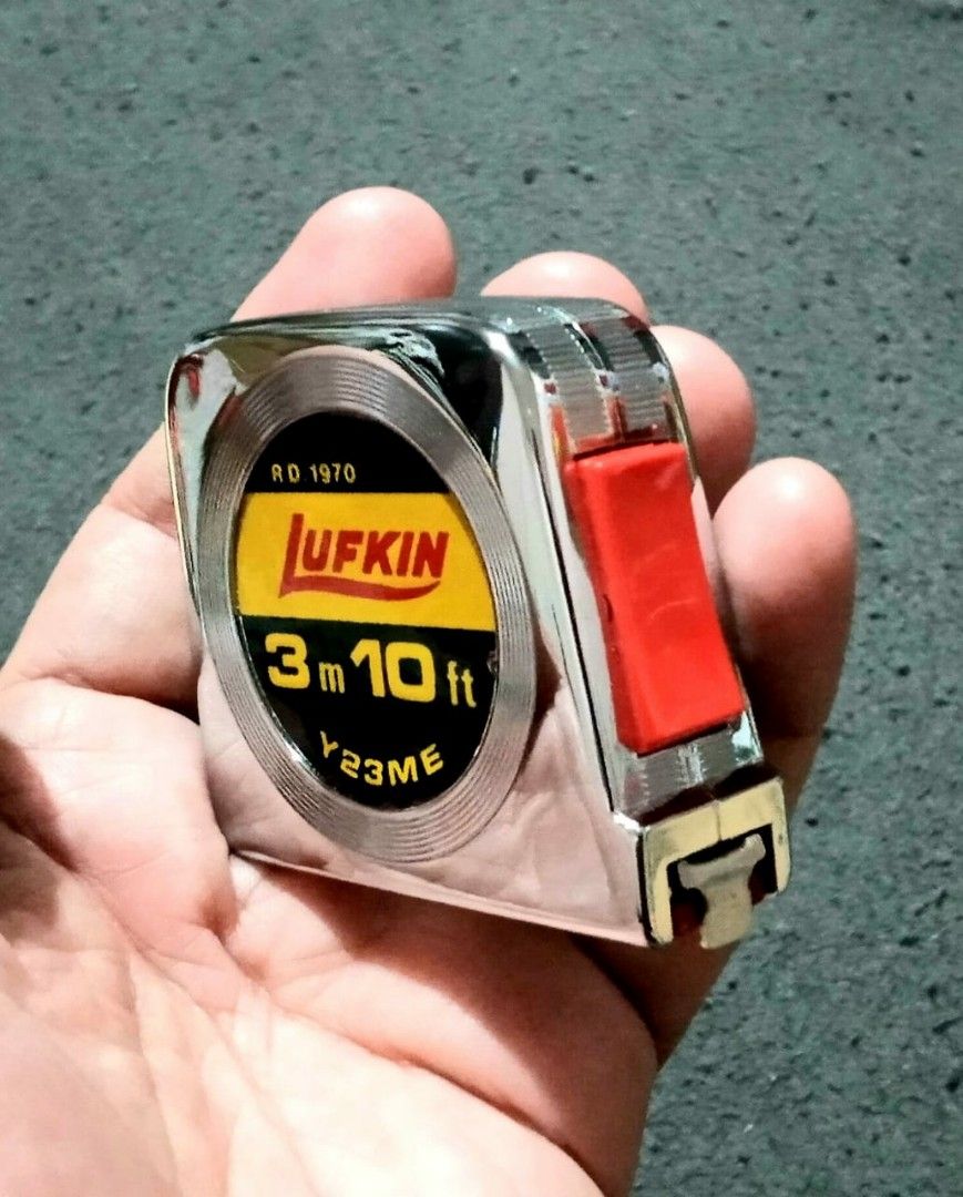 Lufkin Measuring Tape -- Made in Canada (Category: Construction Tools & Equipment) located in Manila. Submitted by expatcollections (Listing ID 1207648719, Image 1). Description: Lufkin model Y23ME steel measuring tape Original, 100% Made in Canada Brand-New, old stock condition Max. Length = 3 meters = 10 feet Dual unit system = inches + centimeters See and test to appreciate better! (RFS: Decluttering).