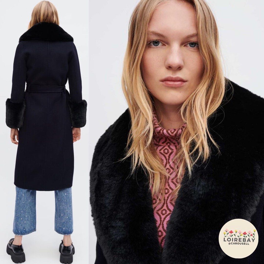 double faced faux fur coat