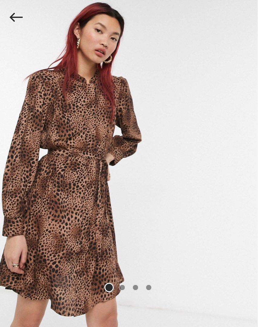 mango animal print shirt dress Leopard-print shirt dress with belt