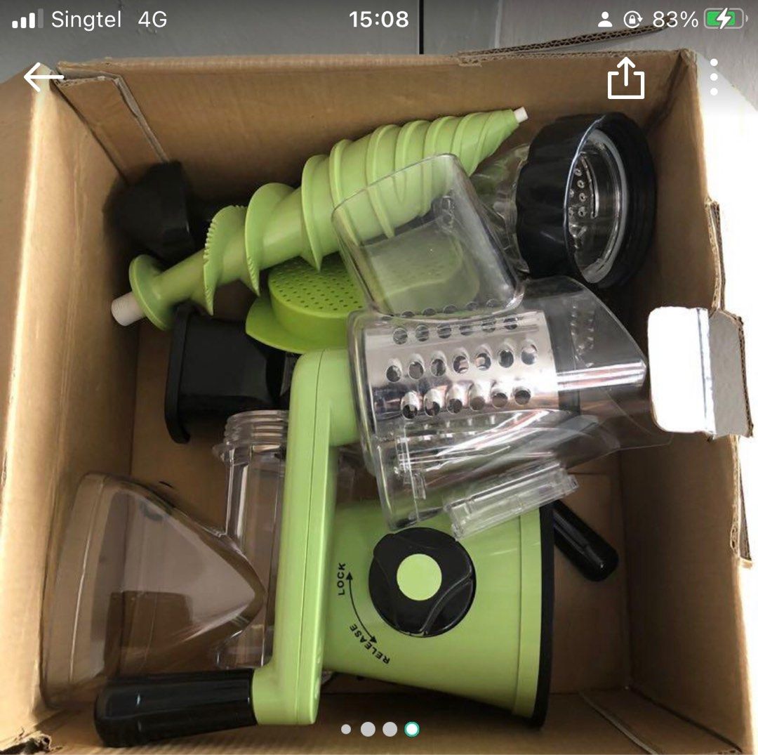 Manual juicer and drum grater, TV & Home Appliances, Kitchen Appliances