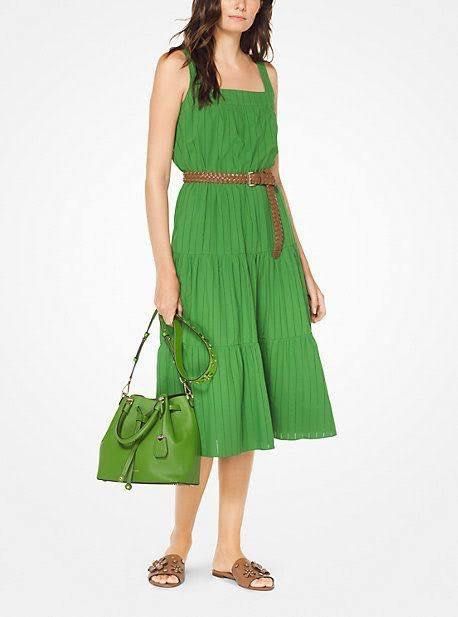 Michael Kors midi dress ( fixed price) (Category: Dresses) located in Manila. Submitted by thewalkingmuse (Listing ID 1207428028, Image 1). Description: Brand new with tags without a single blemish. 💯 authentic Michael Kors green midi dress. Versatile fit for sizes small to medium. Price is firm—last offer! Accepting payments via BDO, BPI, Metrobank- no gcash Shipping fee extra. Delivery options: GoGoExpress, Grab, or Lalamove. Snag this chic pi