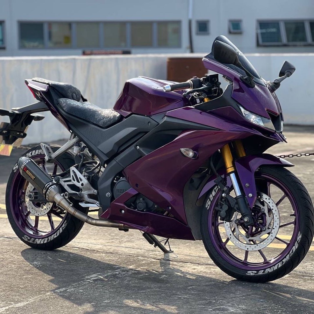 Motorcycle Coverset & Rims Spray Painting - Yamaha R15, Motorcycles ...