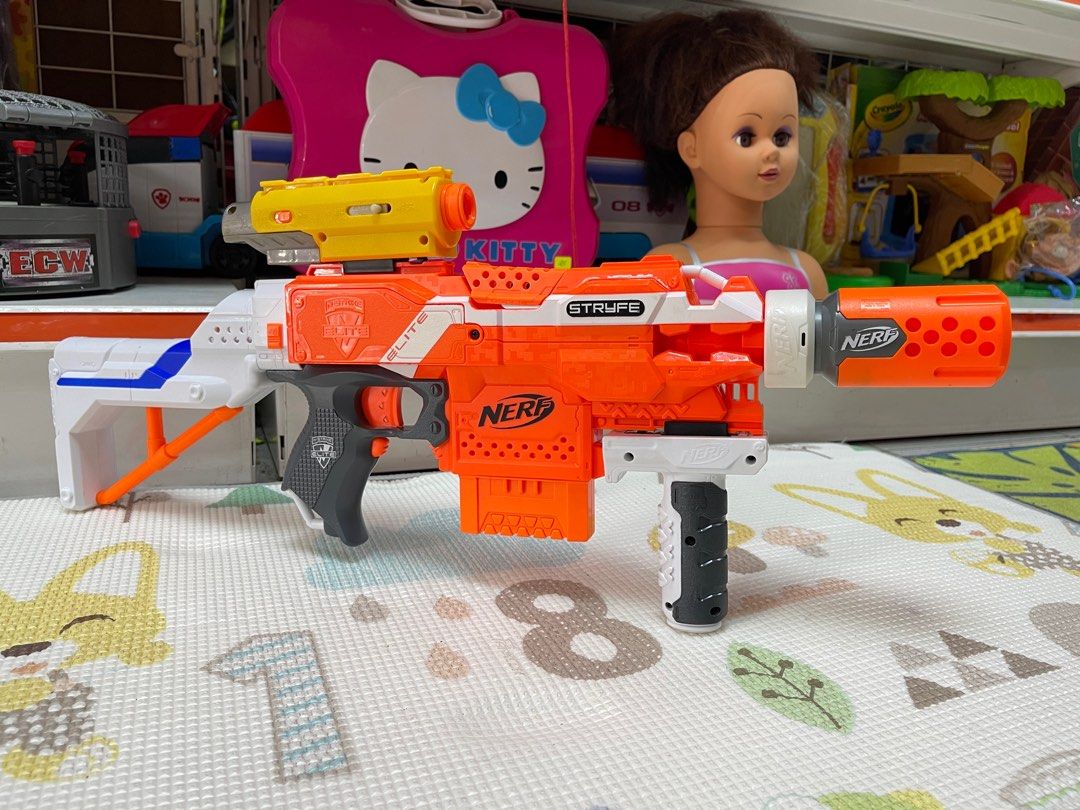 Nerf Stryfe Motorized Blaster With Laser Hobbies Toys Toys