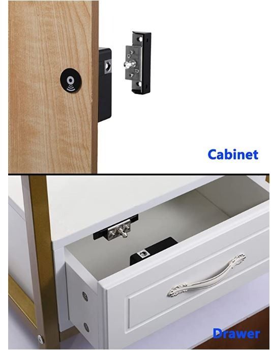 New Lock Hidden DIY Locks with RFID Cards for Office Home Wooden