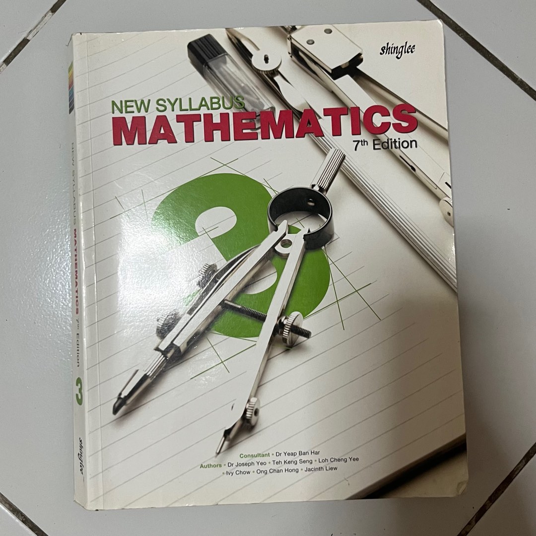 New Syllabus Mathematics Secondary 3 7th Edition Hobbies Toys Books New Syllabus Mathematics Secondary 3 7th Edition Hobbies Toys Books