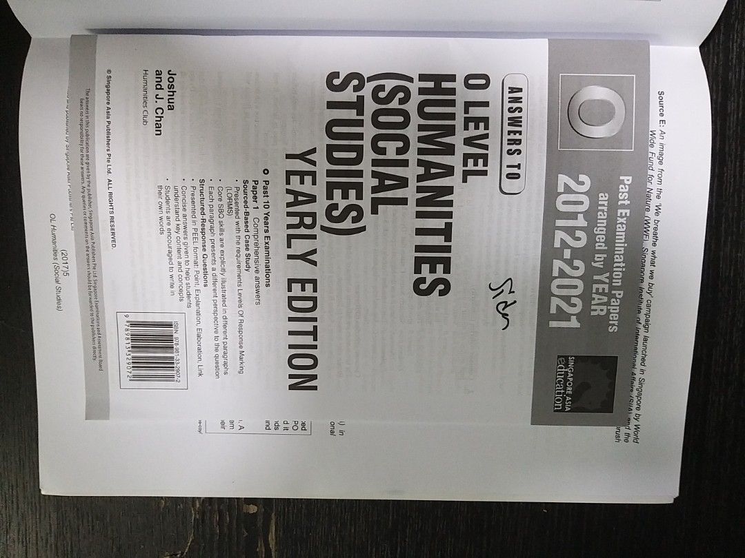[NEW]O-Level Social Studies SS TYS 2012-2021, Hobbies & Toys, Books ...