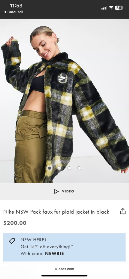 Nike checkered deals jacket