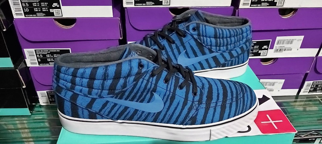 Nike SB Zoom Stefan Janoski Mid Premium Blue Men's Fashion, Footwear, Sneakers on Carousell