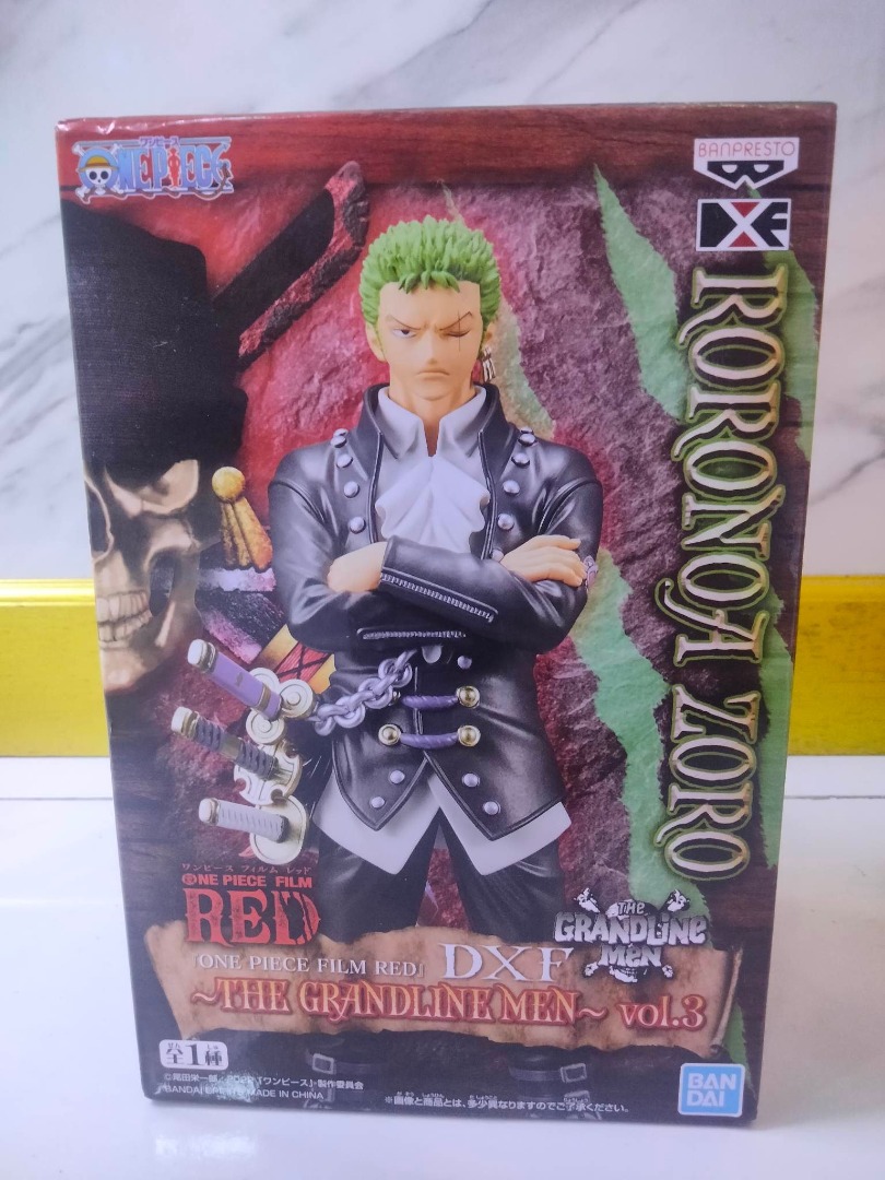 One Piece Film RED Zoro DXF The Grandline Men Vol.3 Banpresto Gold