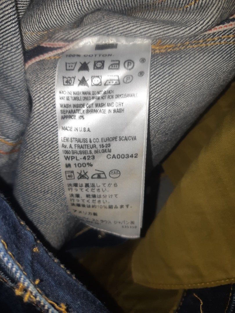 Orig LEVI'S 501 1944 Repro Selvedge jeans, Men's Fashion, Bottoms ...