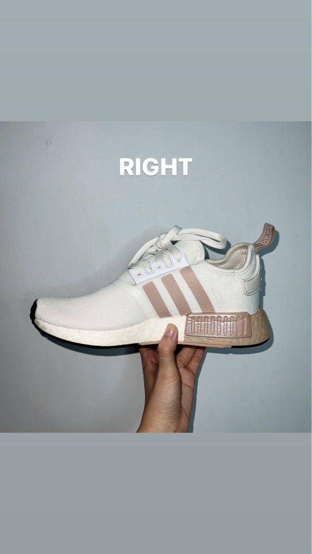 ORIGINAL ADIDAS NMD R1 Boost Women's in White Rose Gold, Women's Fashion,  Footwear, Sneakers on Carousell