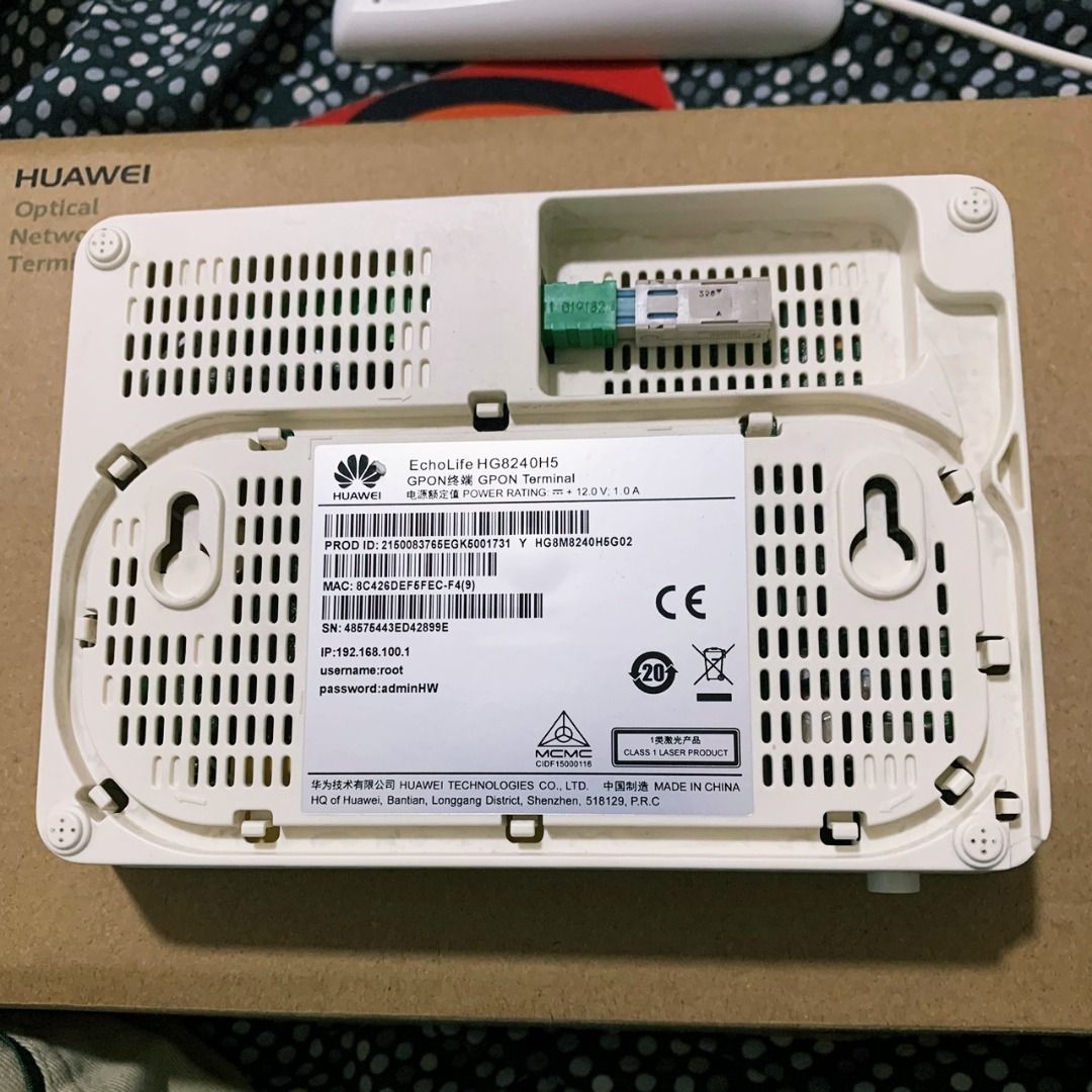 Original Huawei Echolife Hg8240h5 Optical Network Terminal Gpon Terminal Modem Computers And Tech 9297