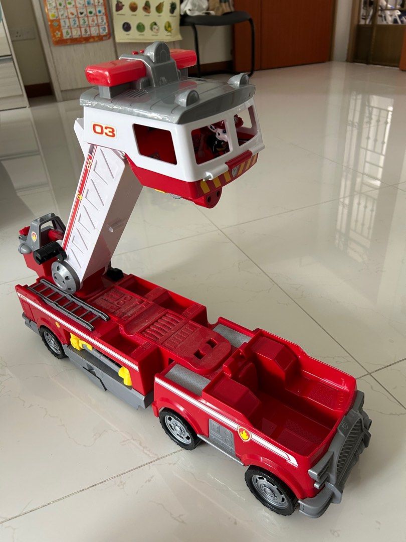 Big paw deals patrol fire truck