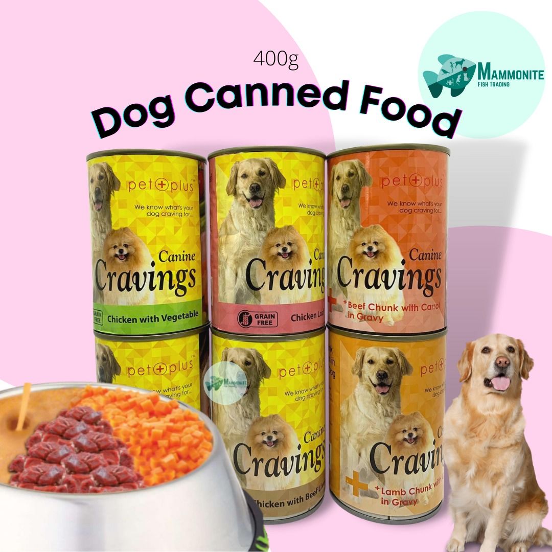 Pet Dog Puppy Canned Food Canine Cravings Beef Chicken Lamb 400g, Pet