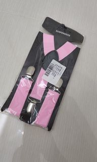 Pink Girls Suspenders