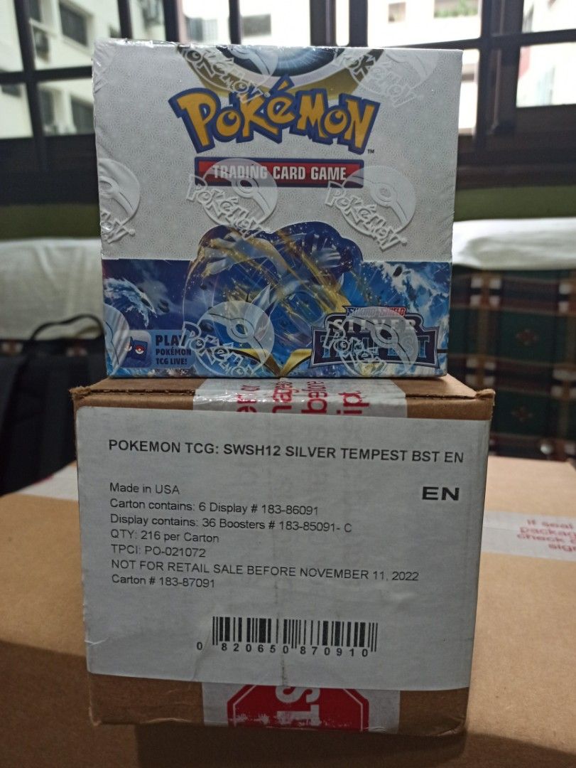 Pokemon Silver Tempest Booster Box Case, Hobbies & Toys, Toys & Games on  Carousell