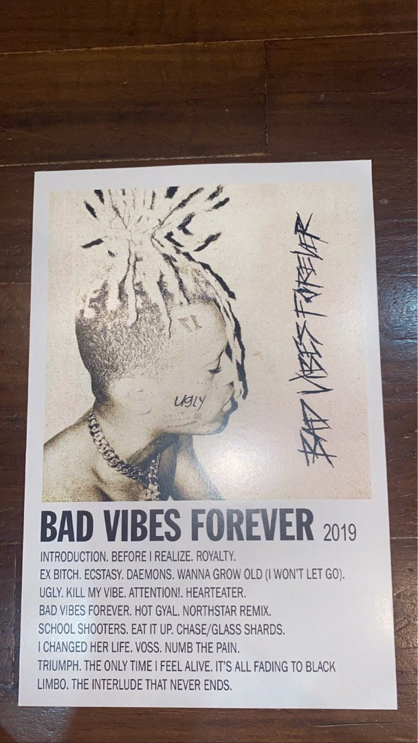 Poster Cover Album Bad Vibes Forever - XXXTentacion ...