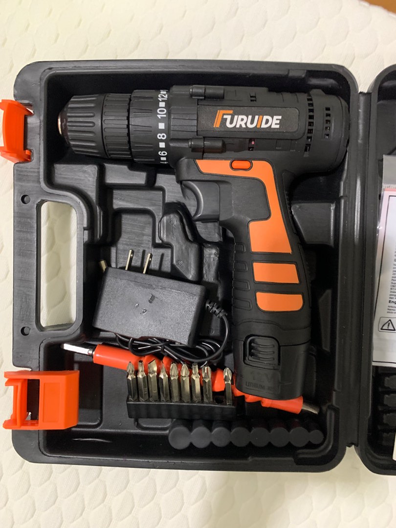 Powerful electric screw drill set, Furniture & Home Living, Home