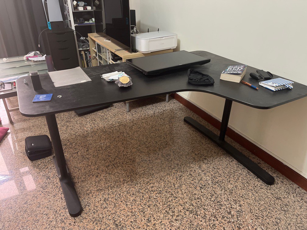 Preloved IKEA Computer Desk, Furniture & Home Living, Furniture, Tables ...